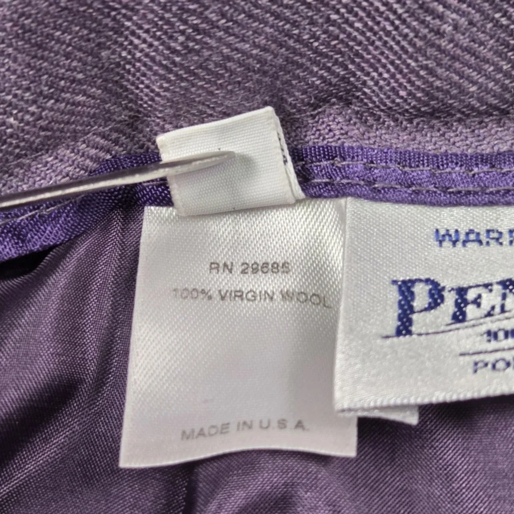 VTG Pendleton‎ Purple Pencil Midi Skirt Women's 8 Academia Secretary Wool Preppy